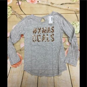 Children's Place girls embellished holiday tee